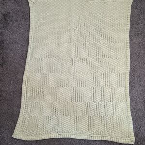 Pastel Yellow Knit Blanket